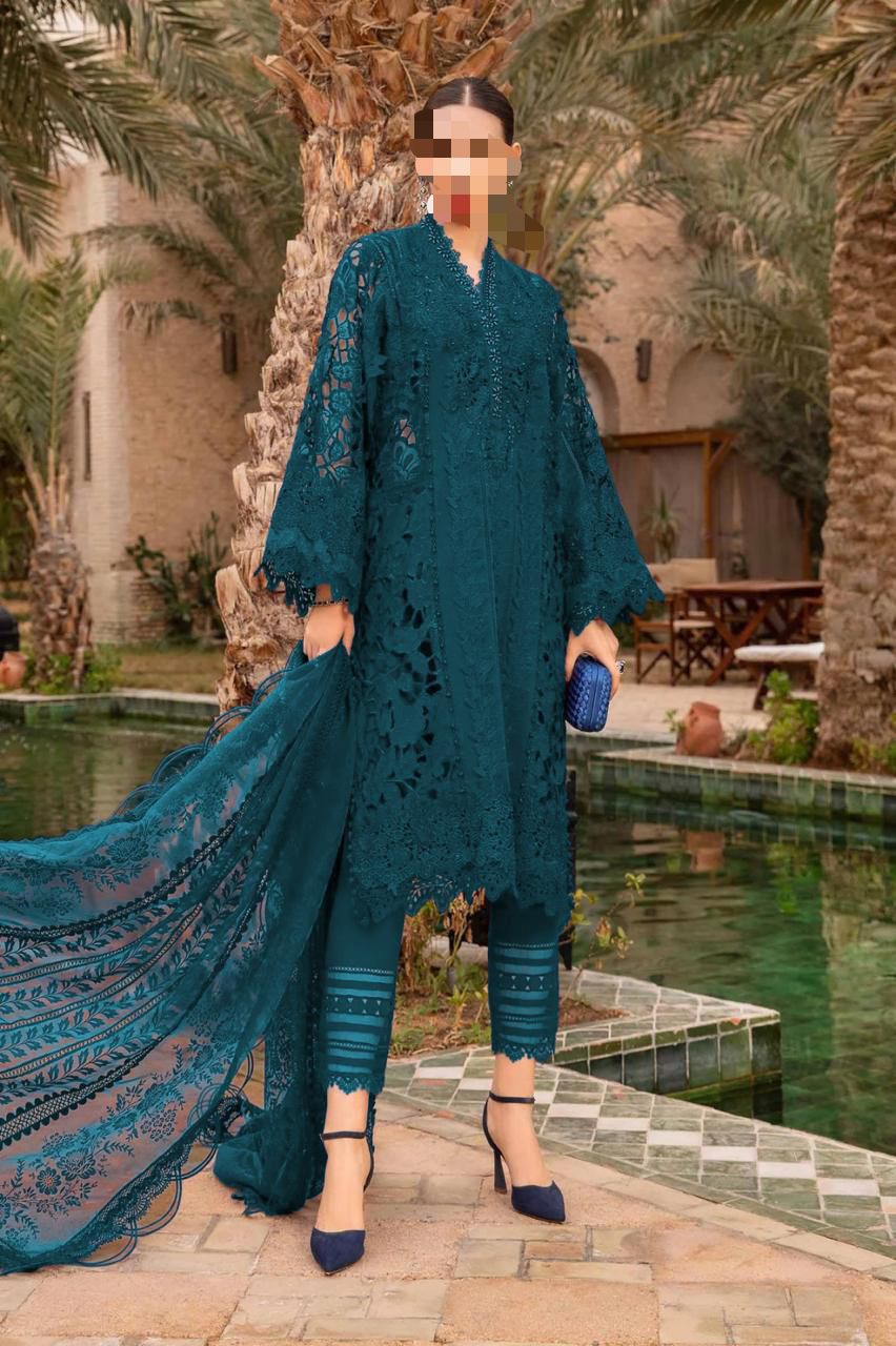 Buy Maria B Premium 3PC Embroidered Suit | Latest Lawn Collection Pakistan
