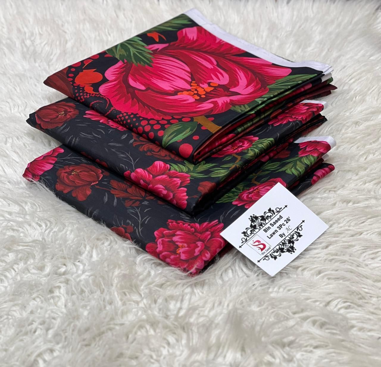 Buy Bin Saeed Lawn Collection 2026 | Printed 3PC Lawn Suit Online Pakistan