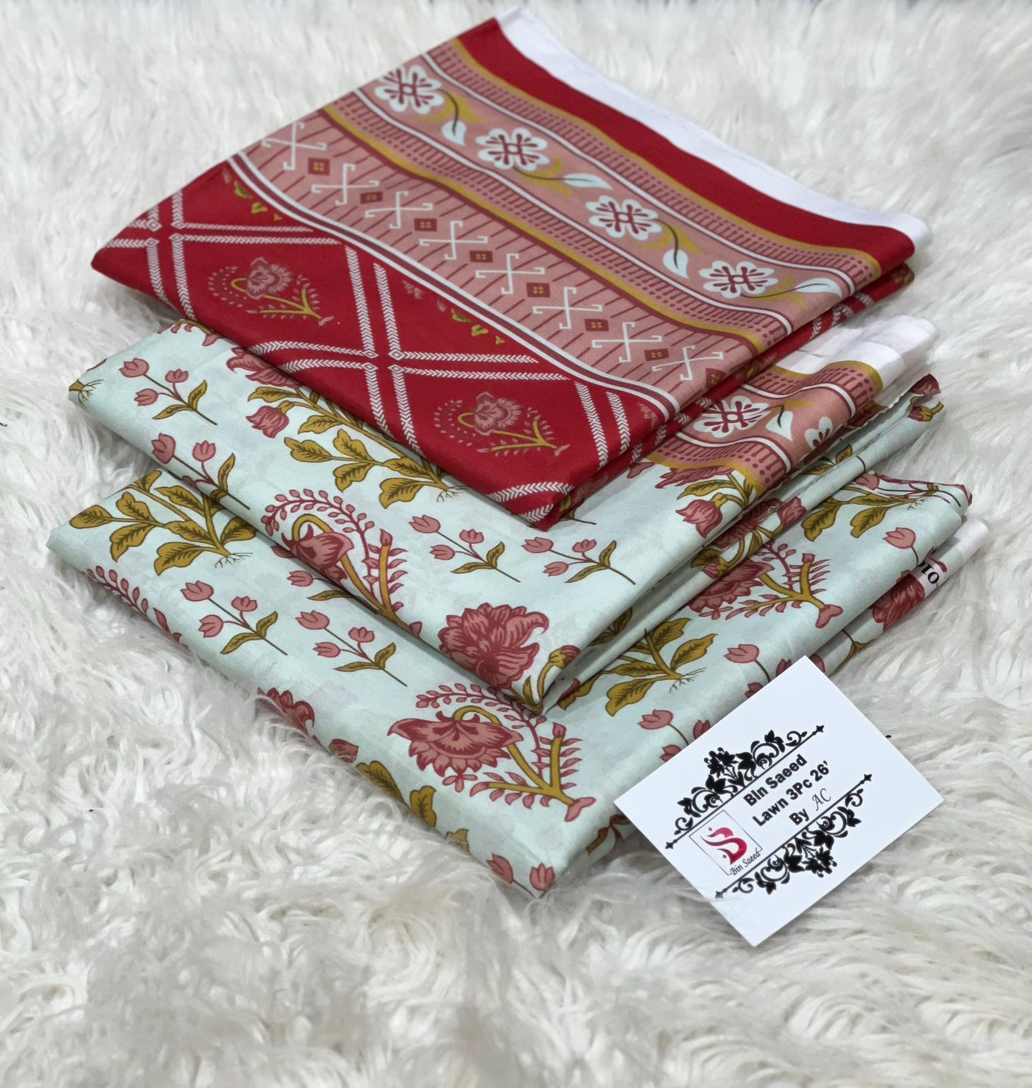 Buy Bin Saeed Lawn Collection 2026 | Printed 3PC Lawn Suit Online Pakistan