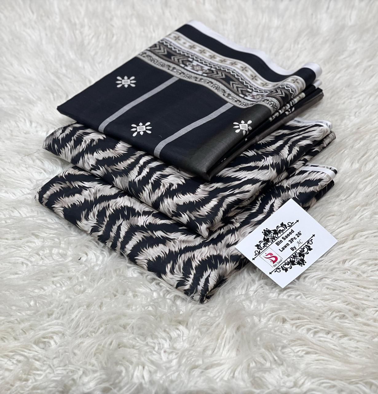 Buy Bin Saeed Lawn Collection 2026 | Printed 3PC Lawn Suit Online Pakistan