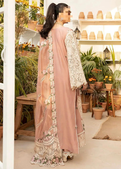 Maria B Premium 3PC Embroidered Lawn Suit with Organza Dupatta | Latest Collection Pakistan