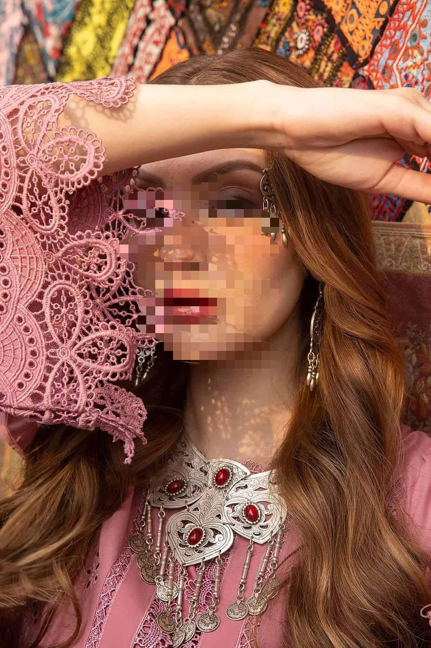 Adan Libas Lawn Collection 2025 3PC Chikankari Embroidered Suit with Digital Silk Dupatta