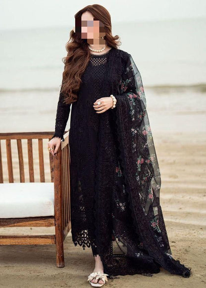 Nureh Lawn Collection 3PC Chikankari Embroidered Suit with Organza Dupatta | Wear by Sana Javed
