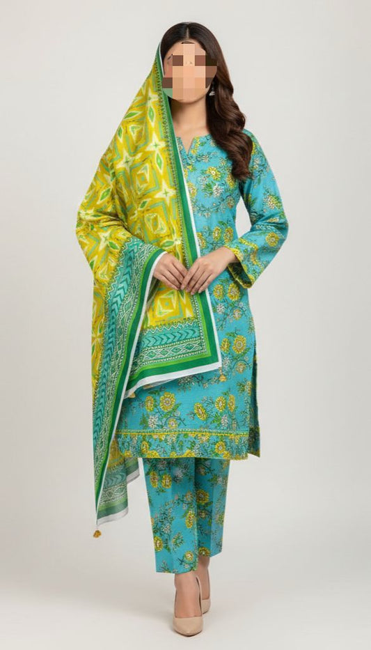 Buy Bin Saeed Lawn Collection 2026 | Printed 3PC Lawn Suit Online Pakistan