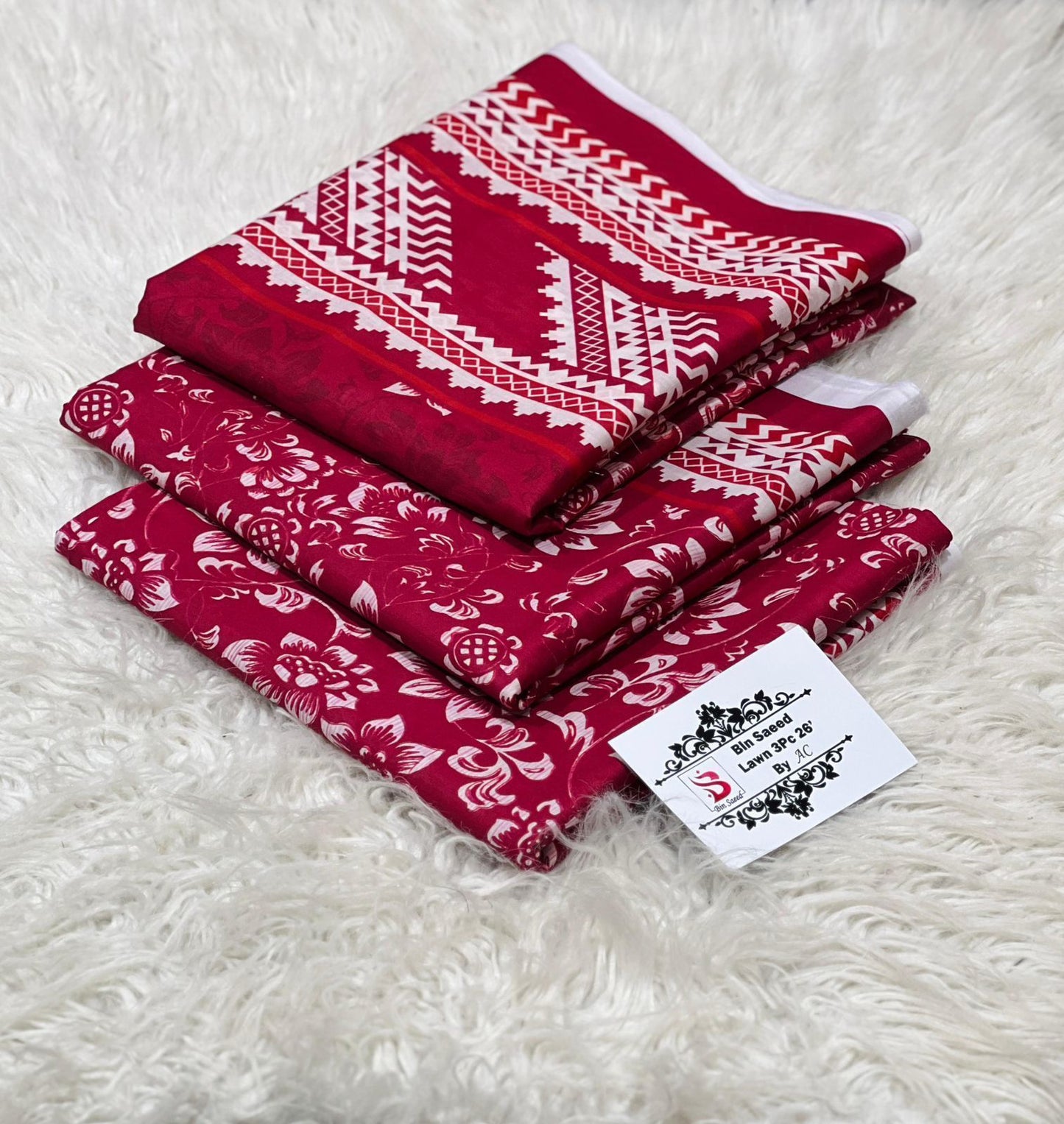 Buy Bin Saeed Lawn Collection 2026 | Printed 3PC Lawn Suit Online Pakistan