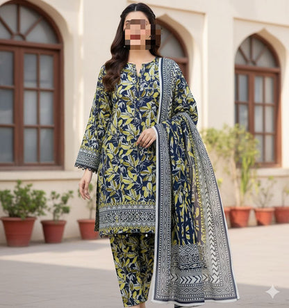 Buy Bin Saeed Lawn Collection 2026 | Printed 3PC Lawn Suit Online Pakistan
