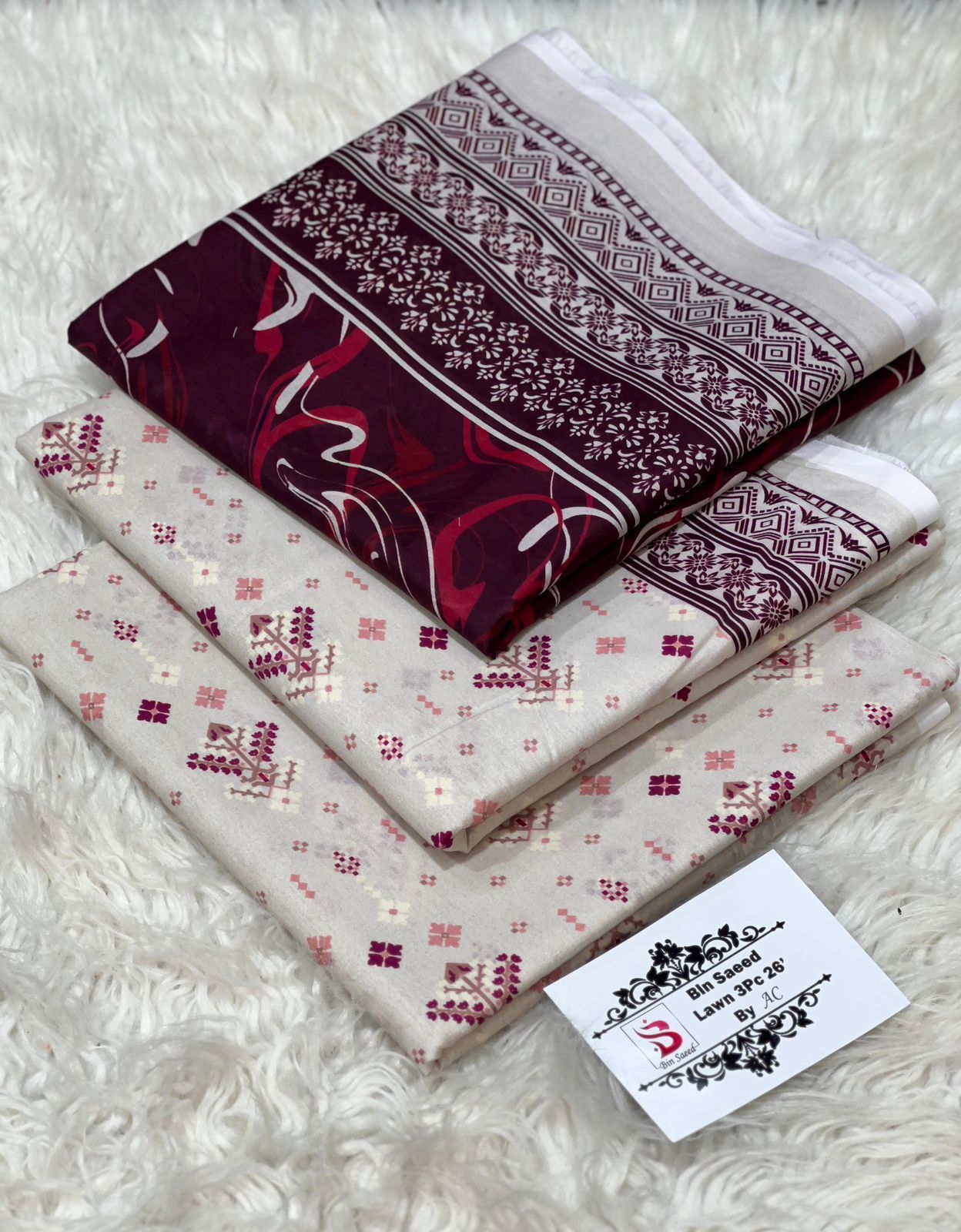 Buy Bin Saeed Lawn Collection 2026 | Printed 3PC Lawn Suit Online Pakistan