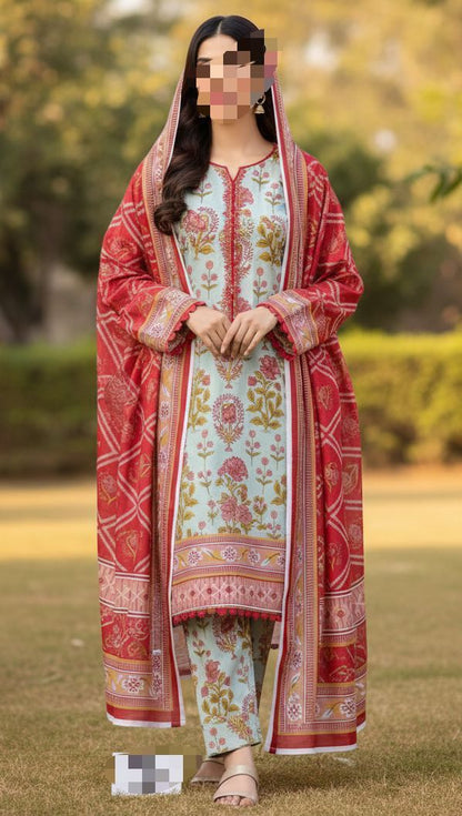 Buy Bin Saeed Lawn Collection 2026 | Printed 3PC Lawn Suit Online Pakistan