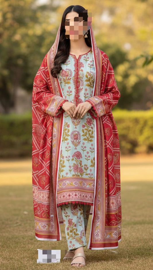 Buy Bin Saeed Lawn Collection 2026 | Printed 3PC Lawn Suit Online Pakistan